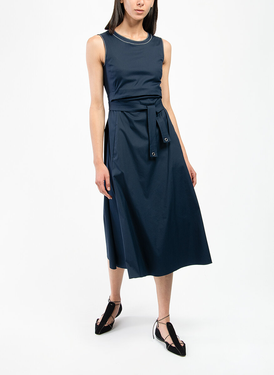 Миди рокля с поплин Max Mara Roland
