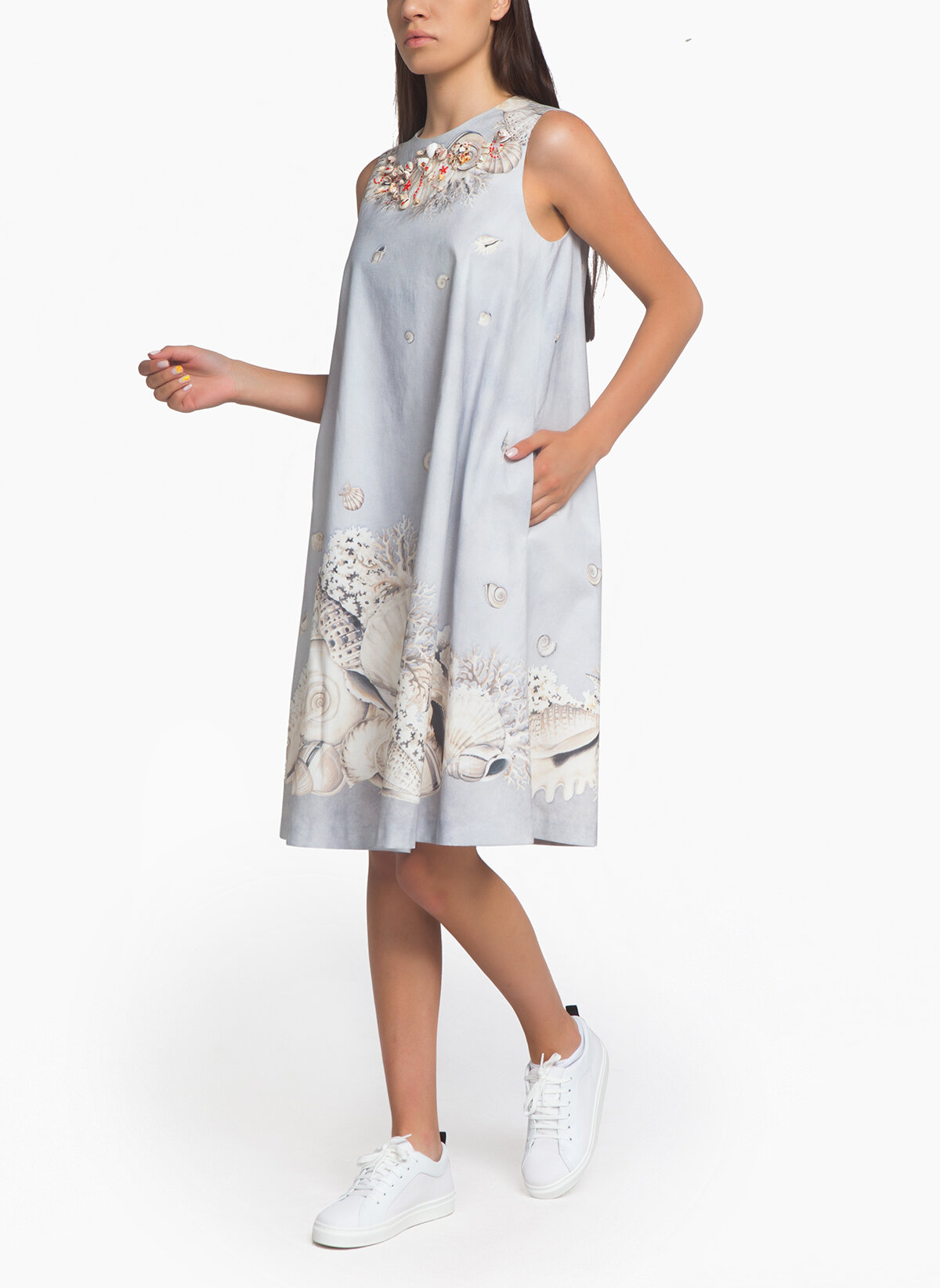 Рокля с бродерия Weekend Max Mara Caimano