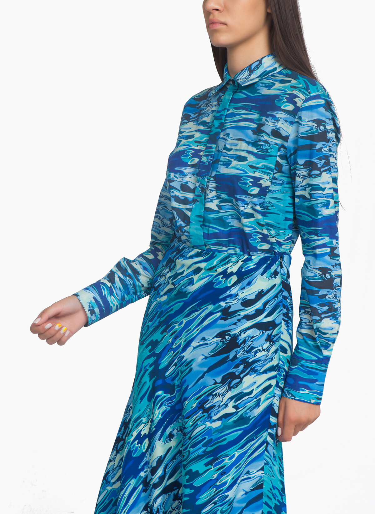 Риза с принт Sportmax Code Calmi