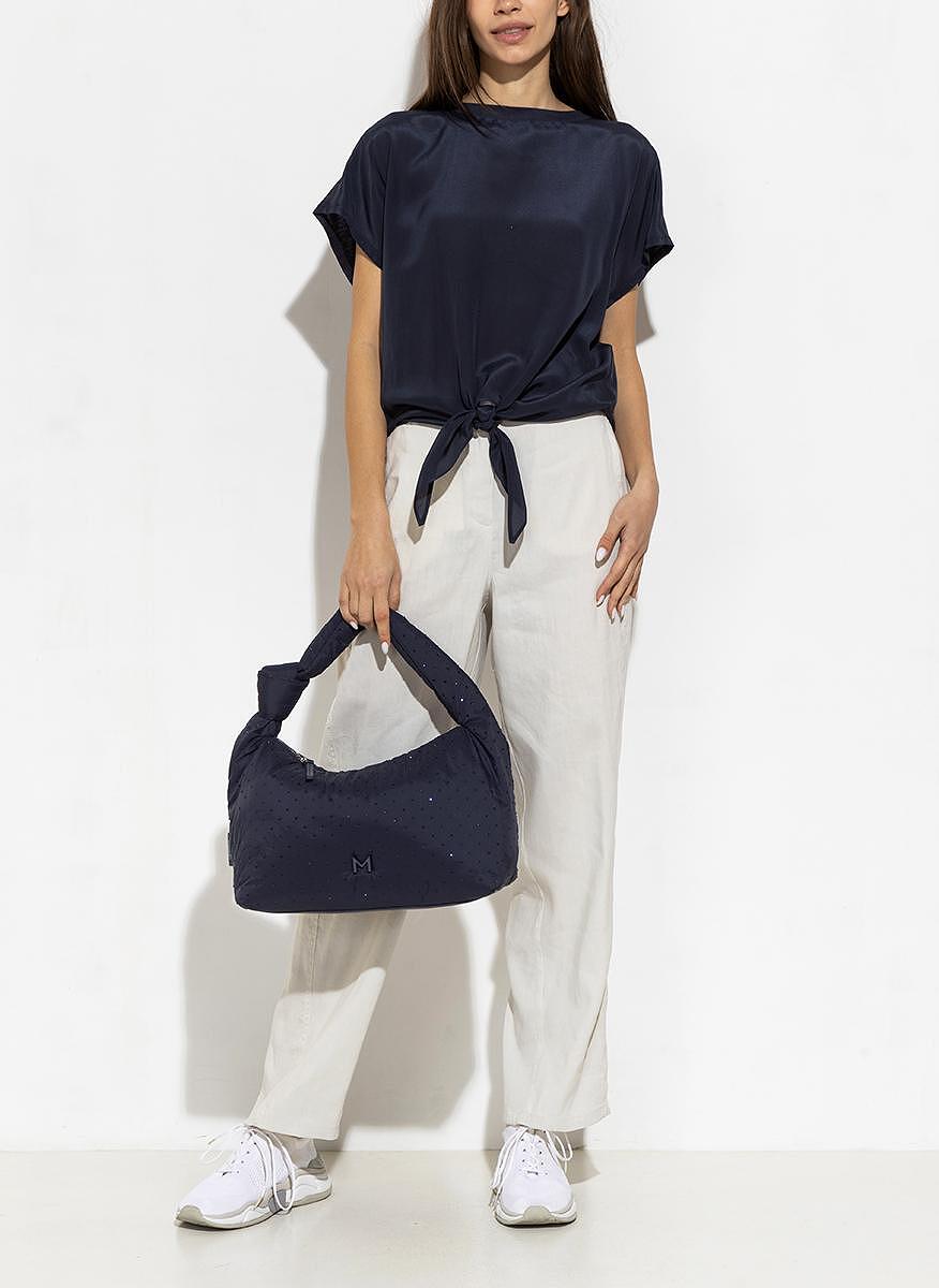 Тишърт с ефектен възел Marella Monochrome Agostin