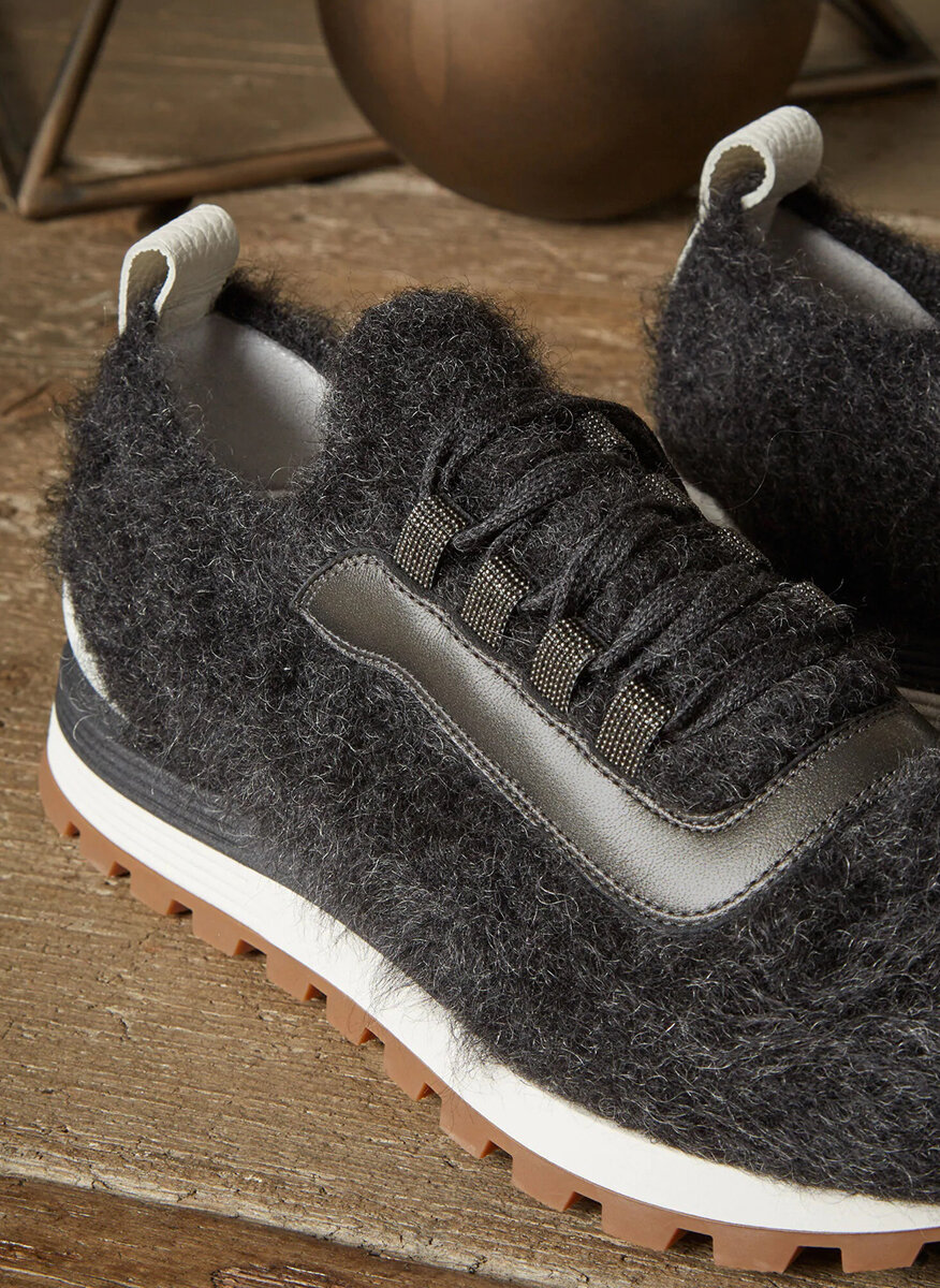 Спортни обувки `Furry Knit` Brunello Cucinelli