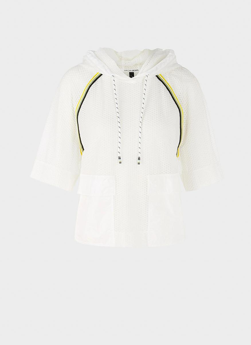 Суитшърт с прозрачен ефект Marc Cain Sports