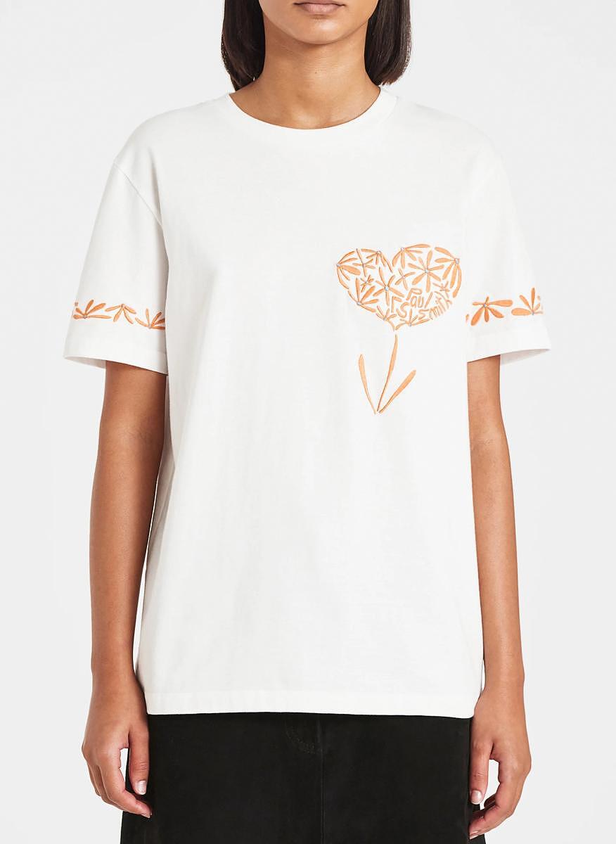 Тишърт с принт 'Flower' PS Paul Smith