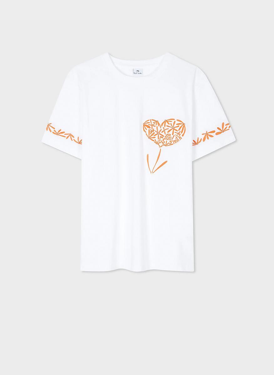 Тишърт с принт 'Flower' PS Paul Smith