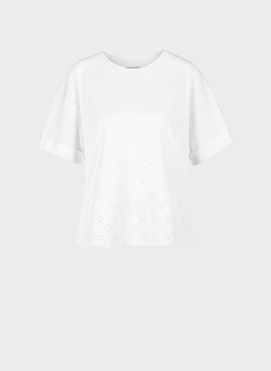 Тишърт с бродерия Marc Cain Sports