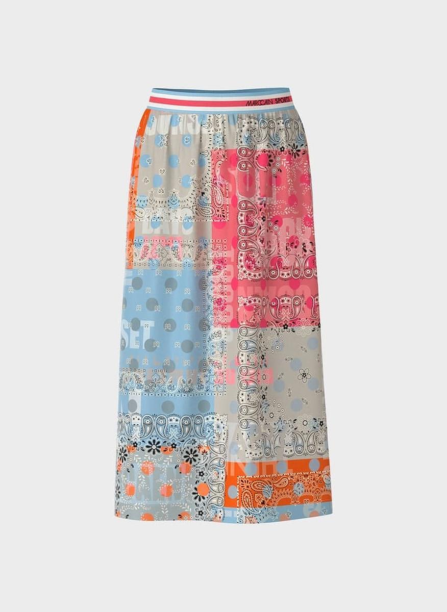 Пола с принт 'Bandanna' Marc Cain Sports