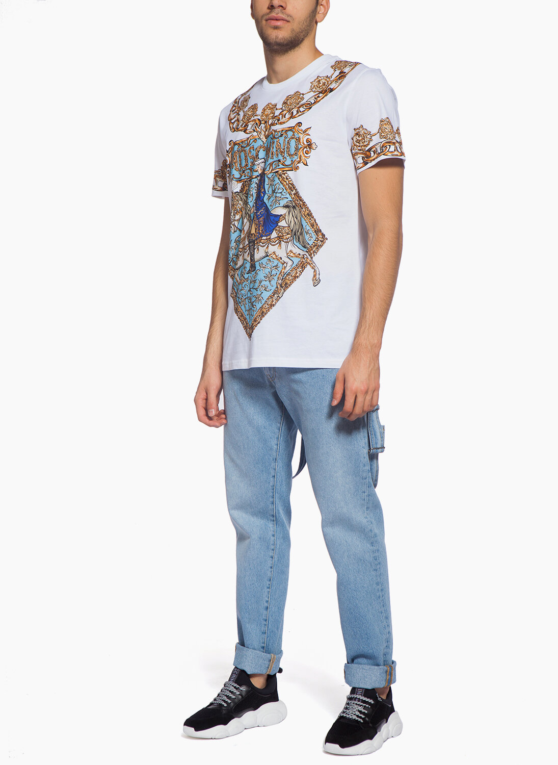 Тишърт с лого Moschino