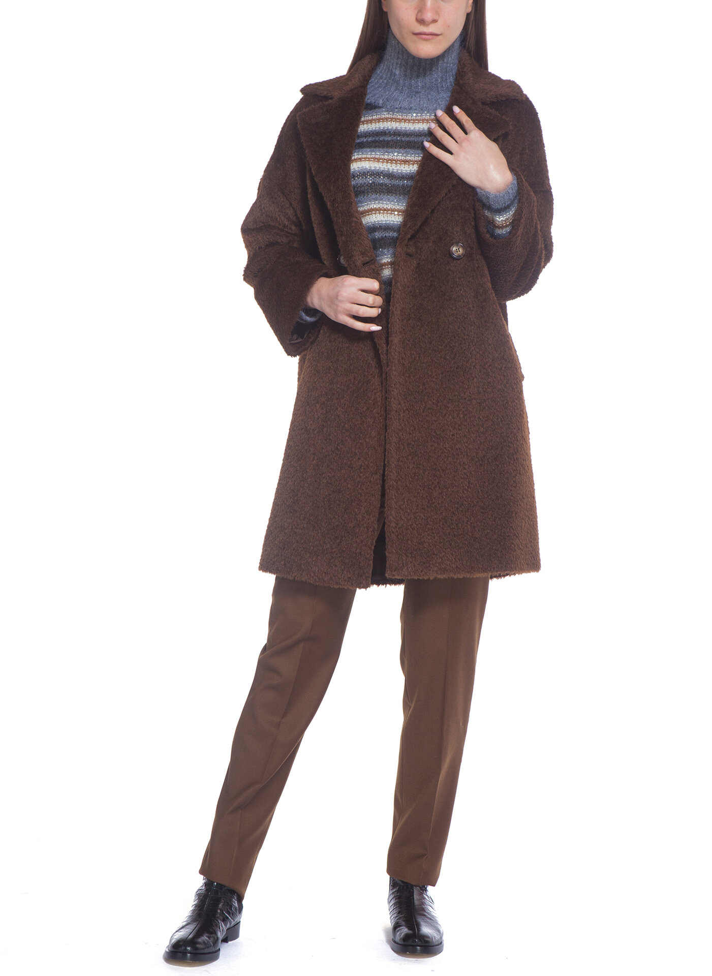 Двуредно палто Max Mara Studio Jums