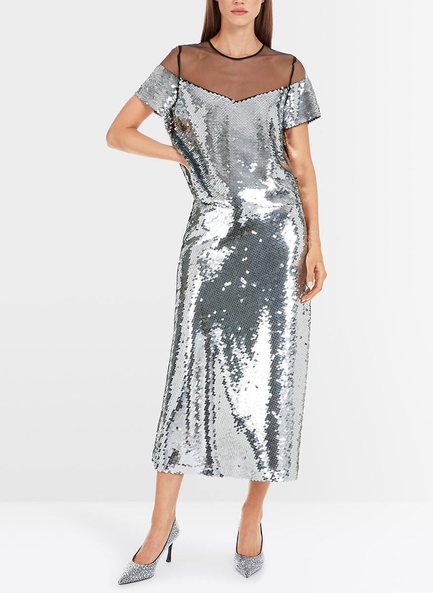 Блуза апликирана с пайети Marc Cain Glam