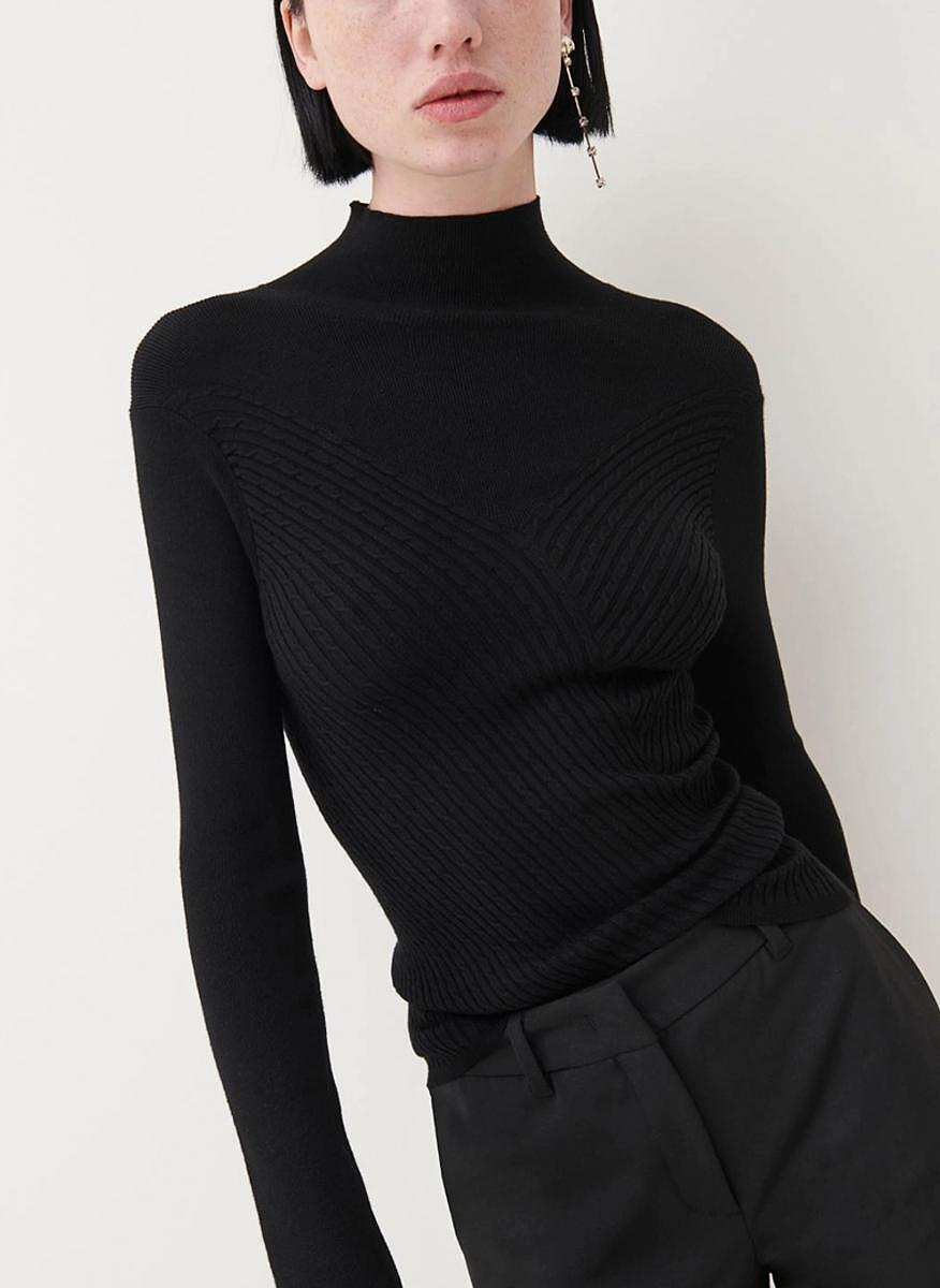 Поло пуловер 'Cable knit' Marella Tea