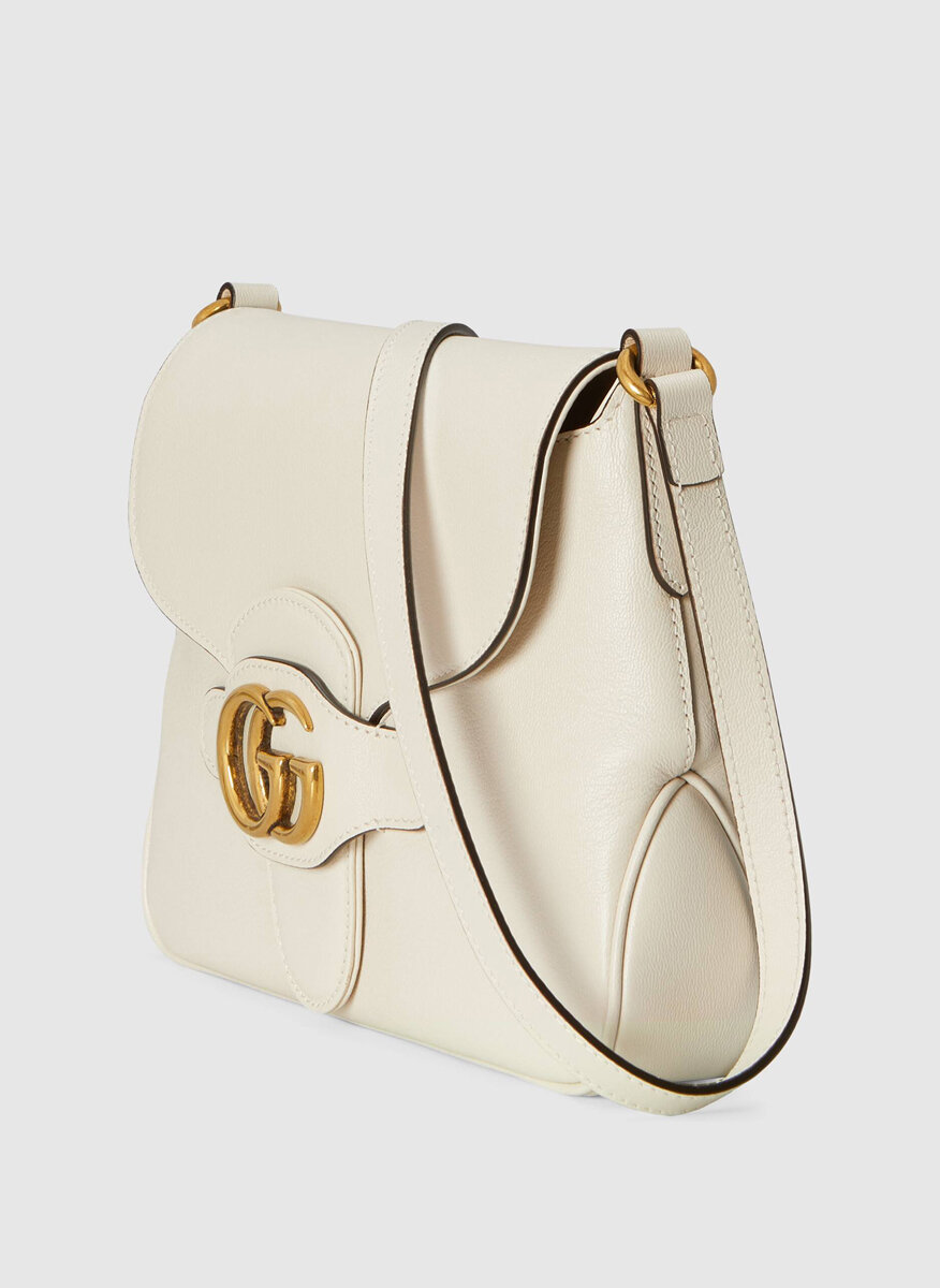 Чанта за рамо с метално GG лого Gucci