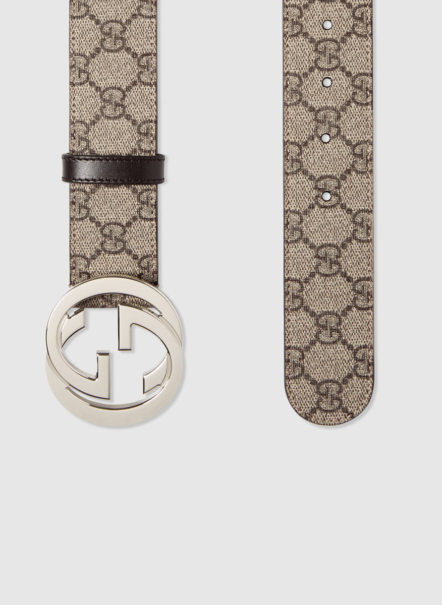 Двулицев колан GG  'Supreme' Gucci
