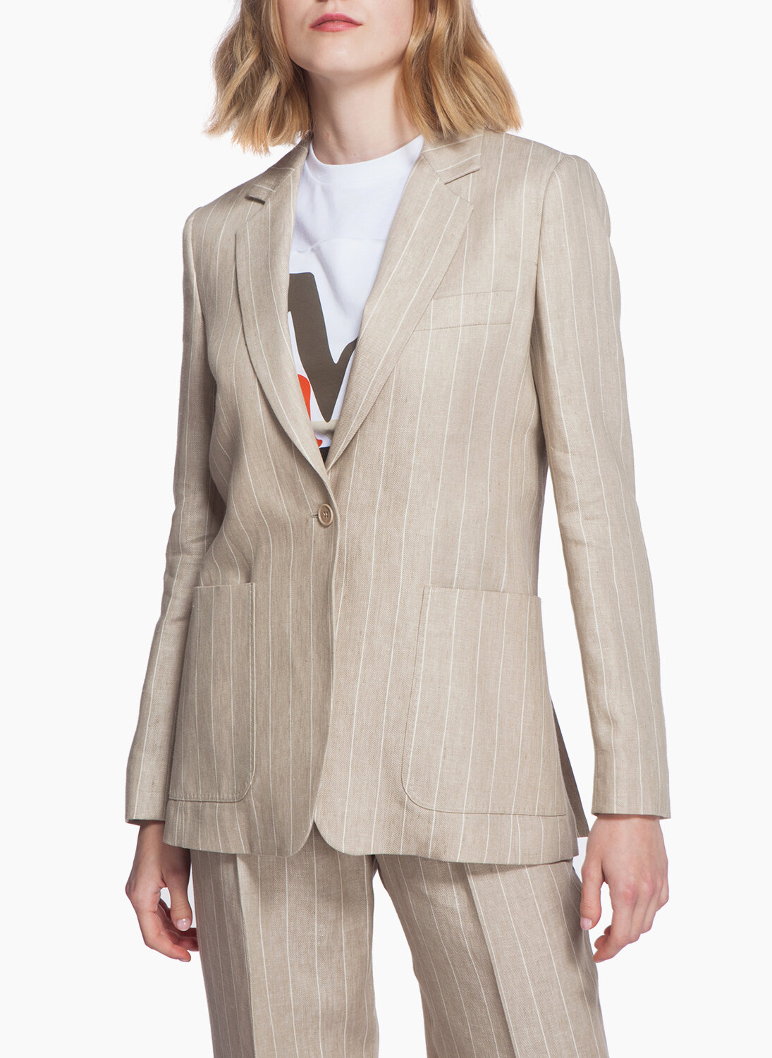 Сако от лен Max Mara Marisa