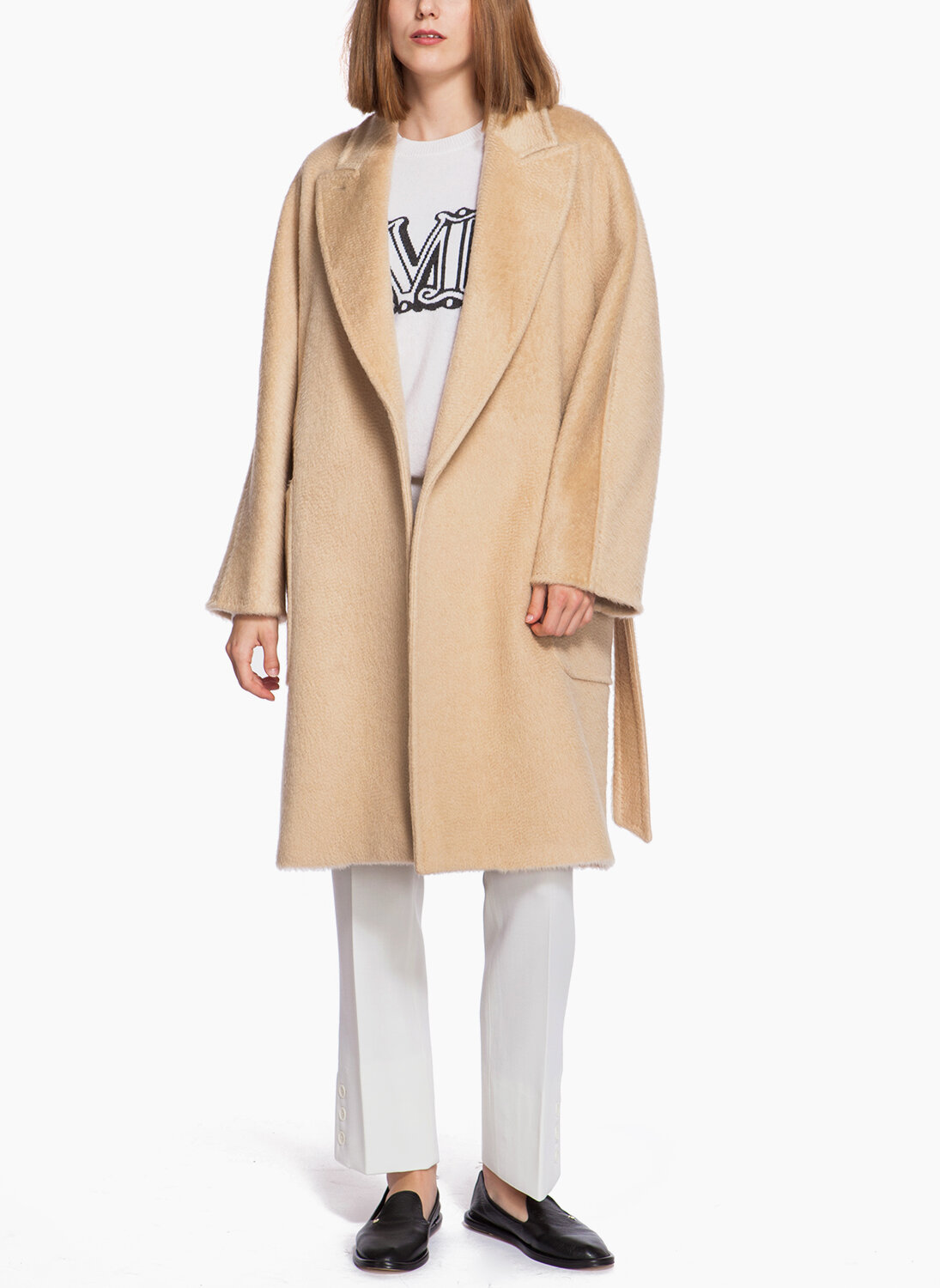 Палто от камилска вълна Max Mara Crine