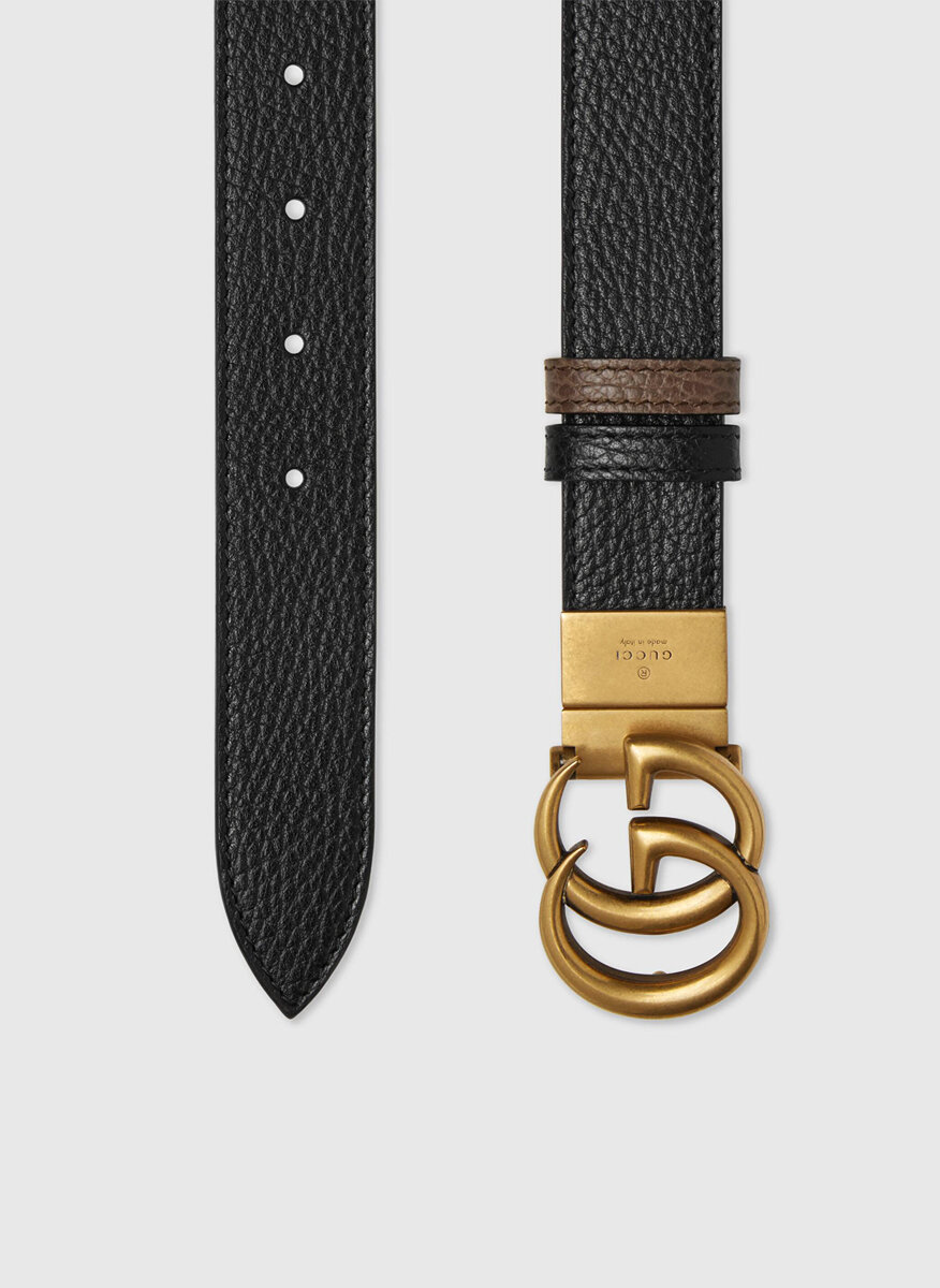 Двулицев колан GG  'Supreme' Gucci