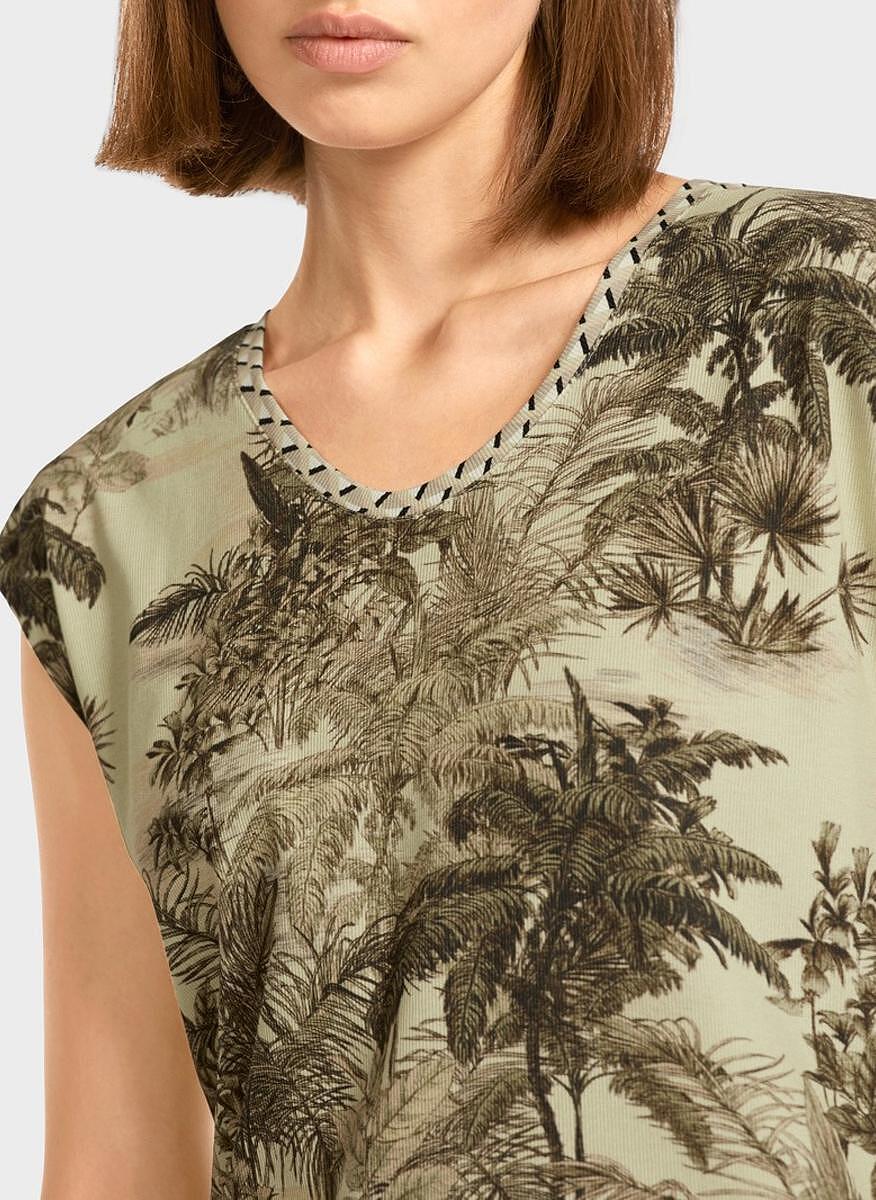 Тишърт с цялостен принт Marc Cain Collections