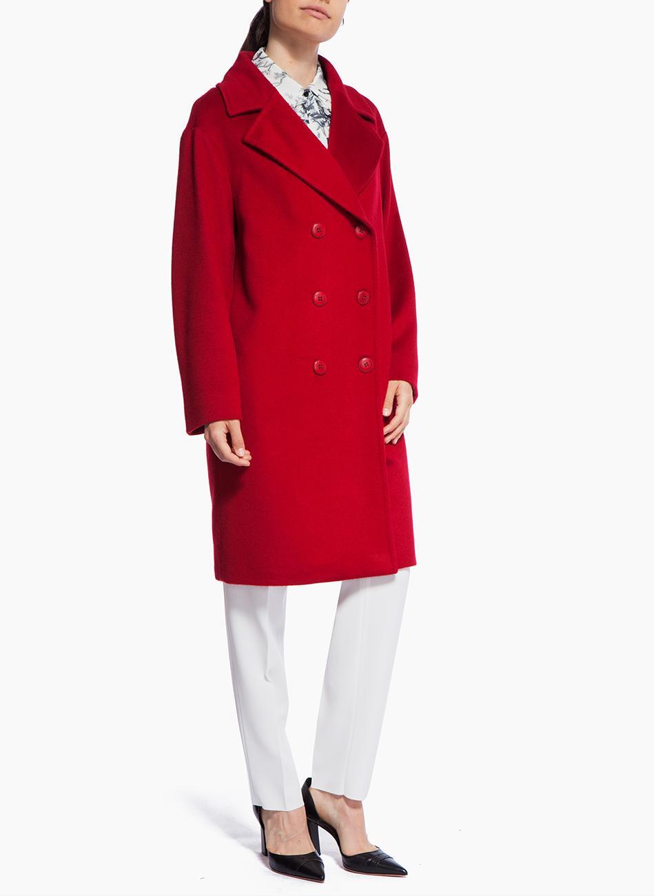 Палто от фина вълна Max Mara Studio Rolle