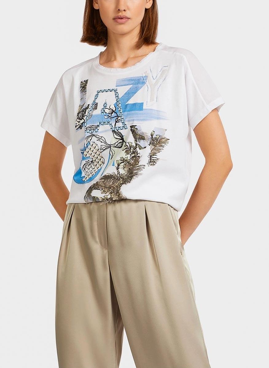Тишърт с принт Marc Cain Collections