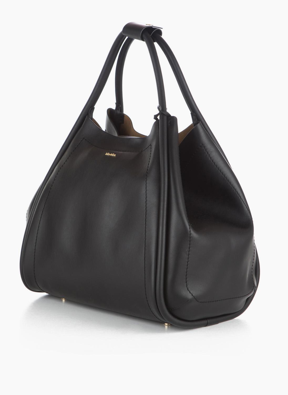 Кожена чанта Max Mara MARINM