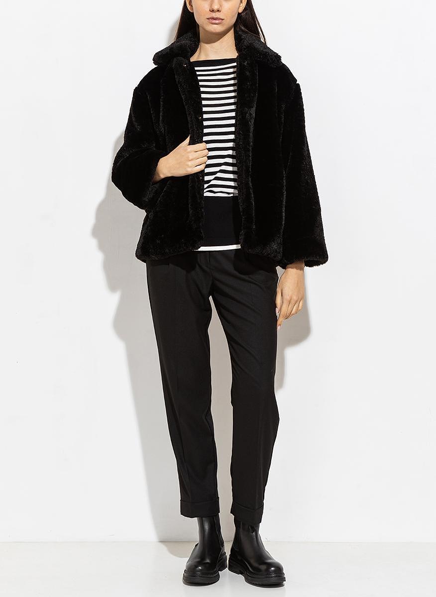 Късо палто 'fur' ефект Marella Monochrome Giudy