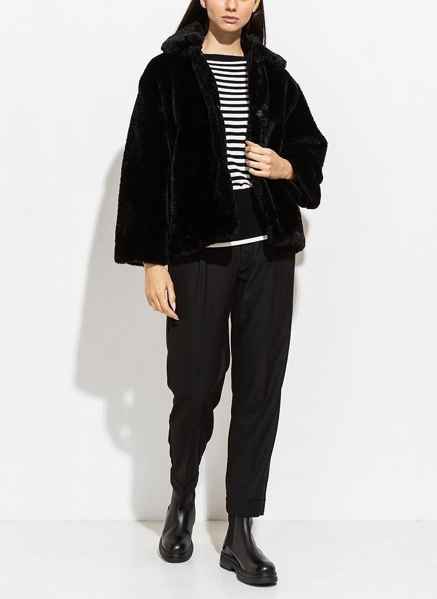 Късо палто 'fur' ефект Marella Monochrome Giudy