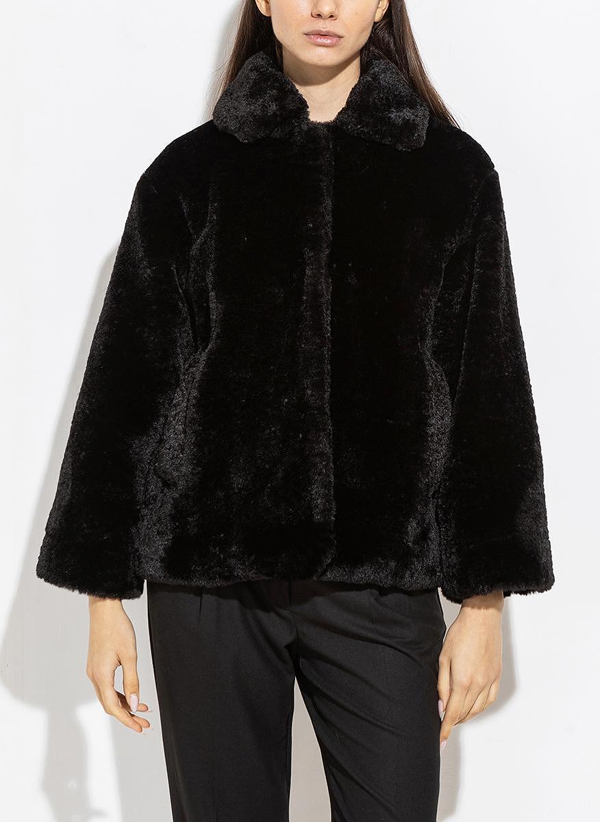 Късо палто 'fur' ефект Marella Monochrome Giudy