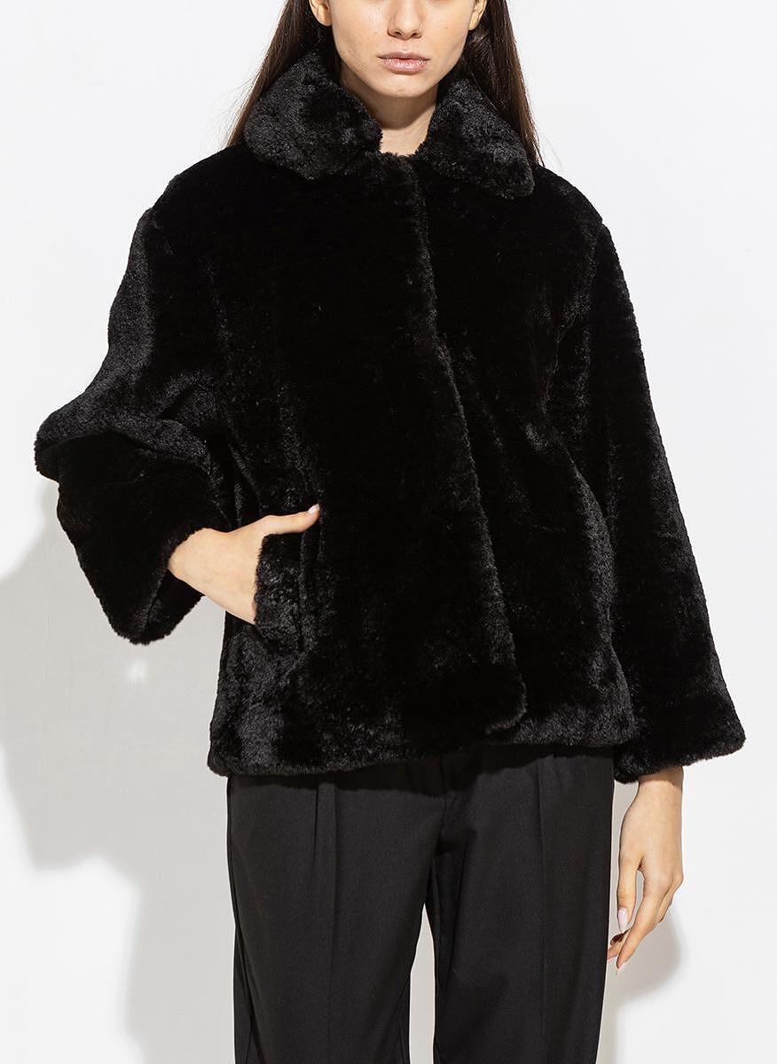 Късо палто 'fur' ефект Marella Monochrome Giudy