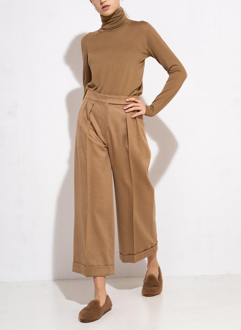 Панталон от камилска вълна Max Mara Micio