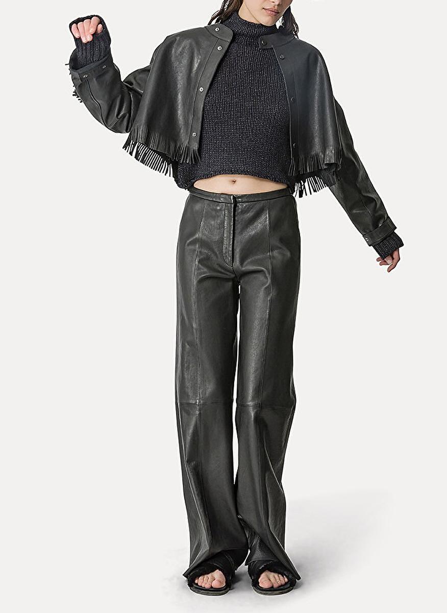 Кожен панталон 'Palazzo' forte_forte