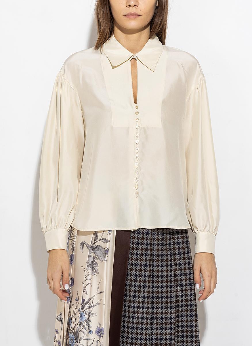 Риза от 100% коприна Weekend Max Mara Alacre