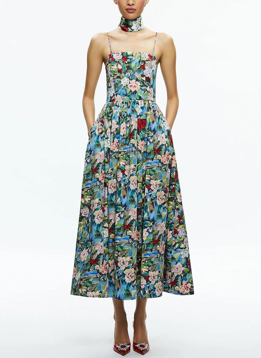Рокля с флорален принт 'Glynis' Alice + Olivia