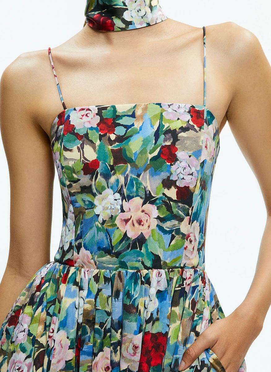 Рокля с флорален принт 'Glynis' Alice + Olivia