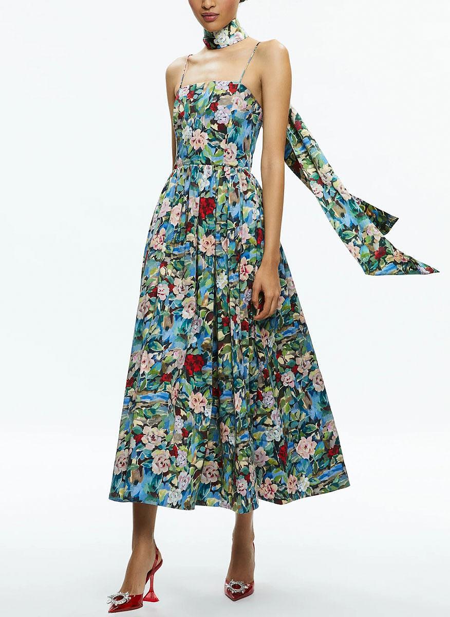 Рокля с флорален принт 'Glynis' Alice + Olivia