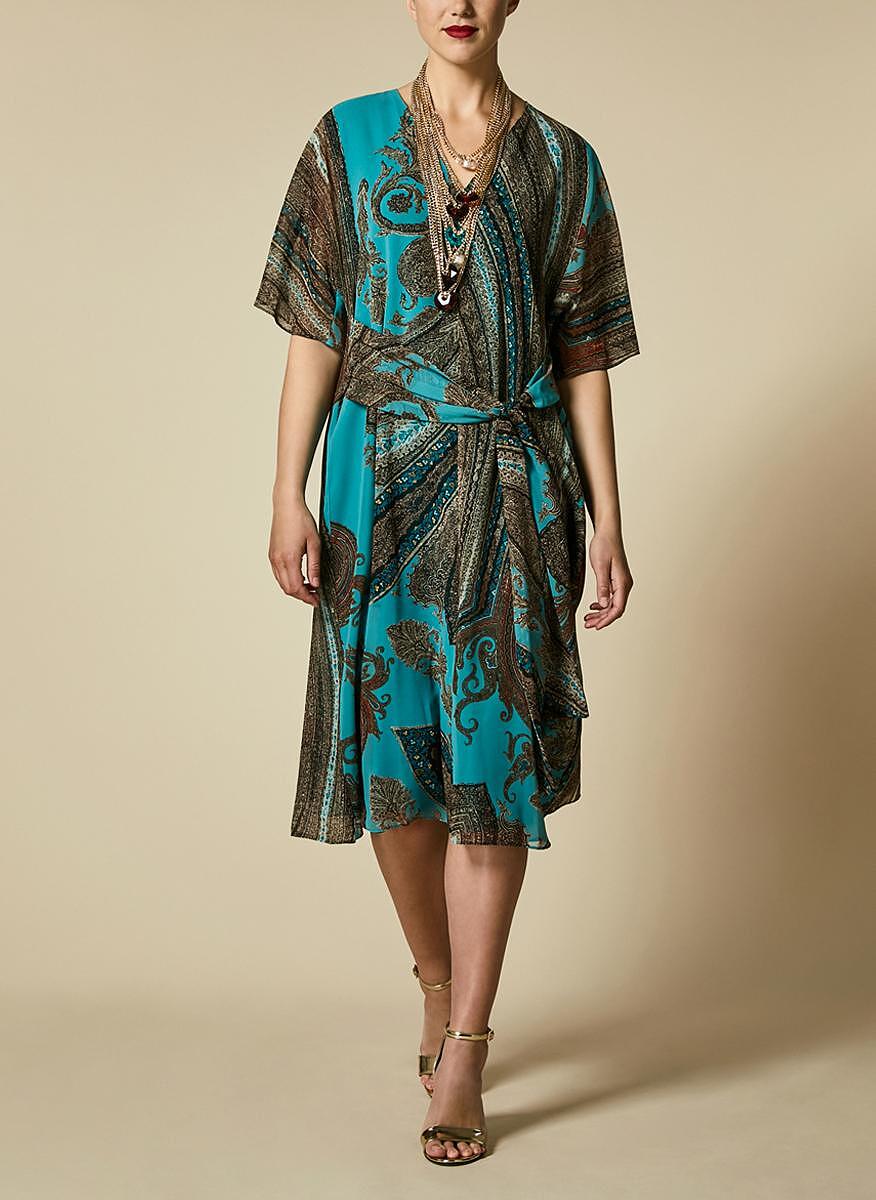 Рокля с Paisley print Marina Rinaldi Elegante Dinamico