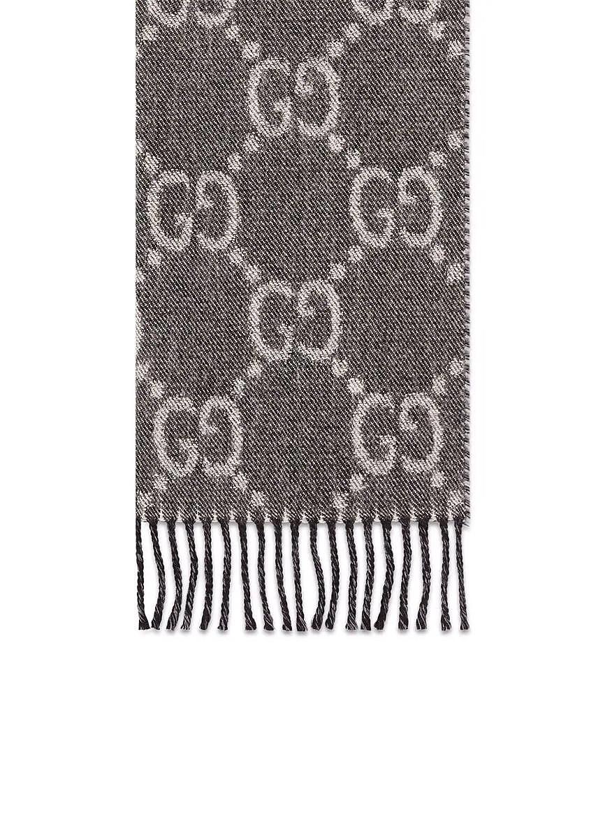 Шал с принт 'GG' Gucci