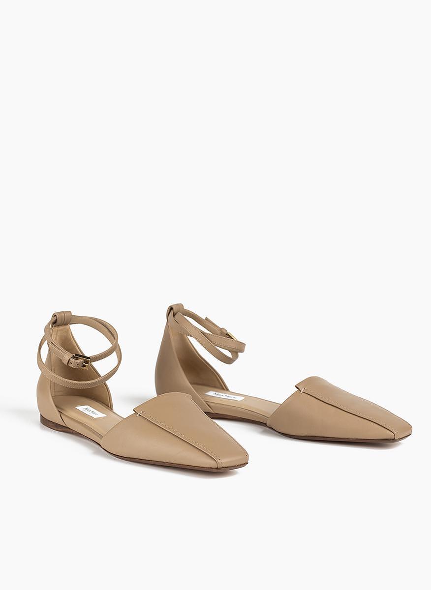 Кожени балерини MaxMara FLOREN