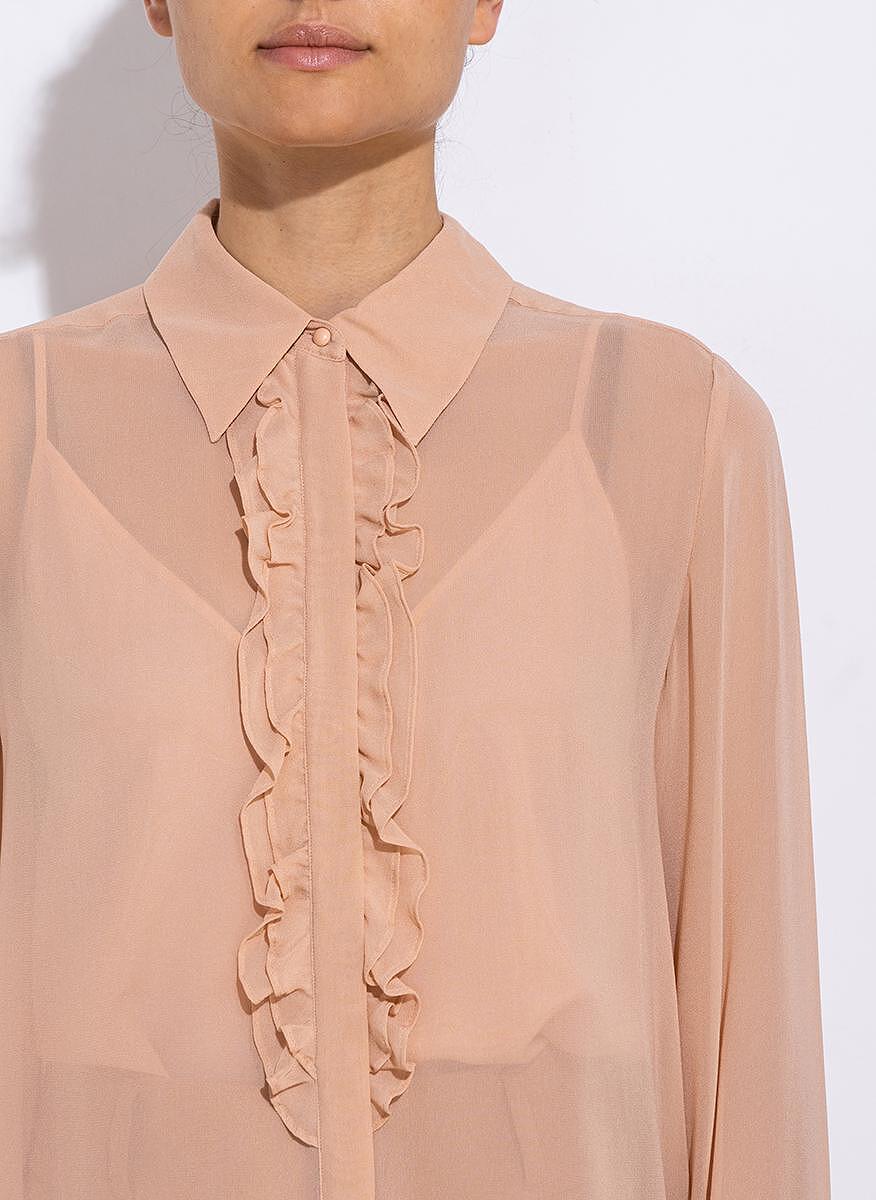 Риза от копринен жоржет  Max Mara Studio POLO