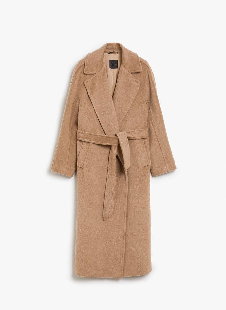 Палто от алпака, вълна и мохер Weekend Max Mara Tempera