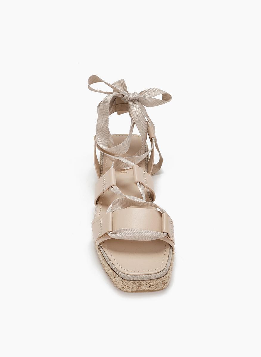 Кожени сандали с връзки MaxMara ELIDE2