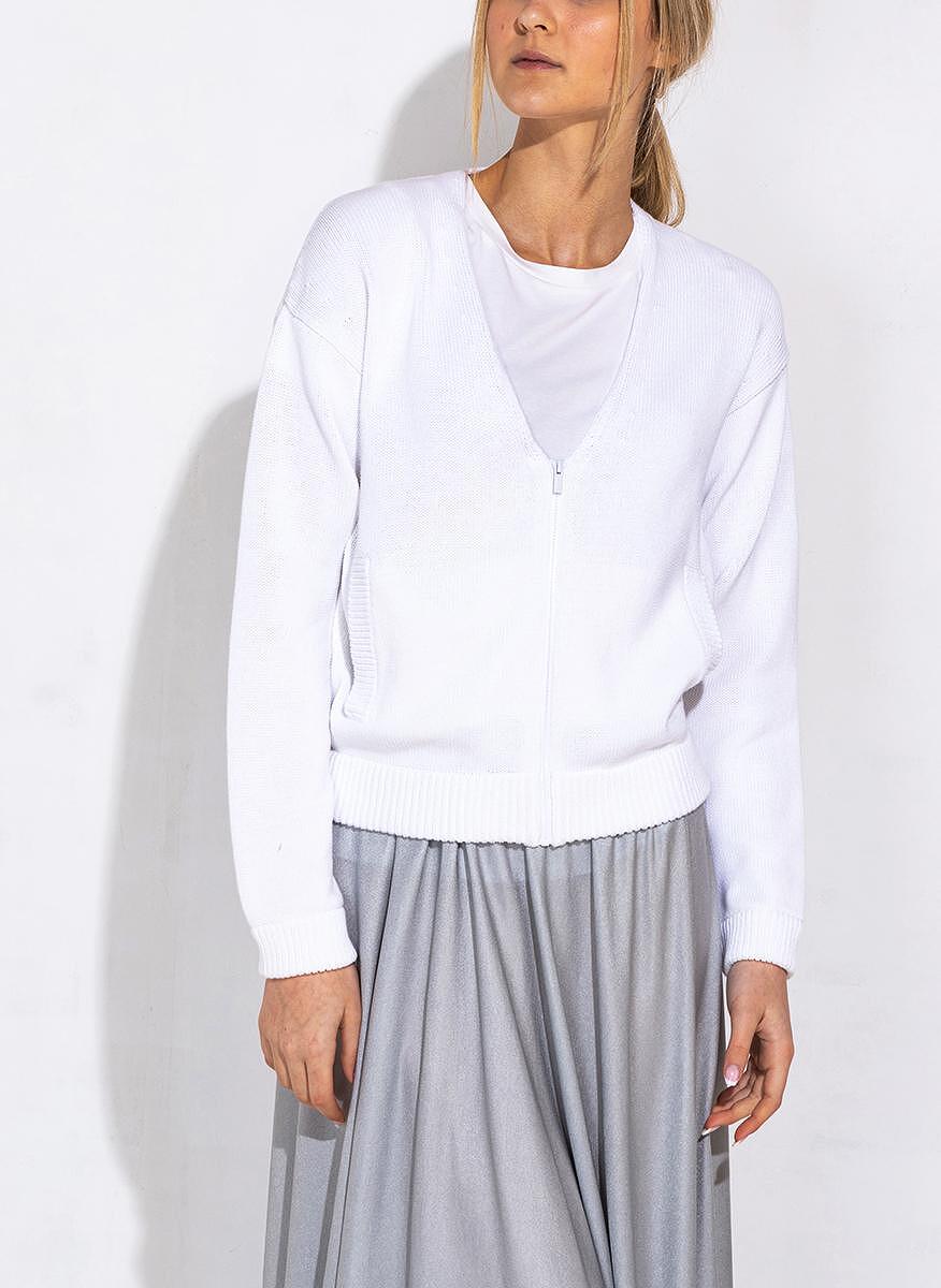 Бомбър яке от плетиво Max Mara Leisure Frais