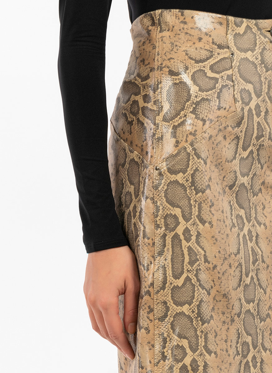 Пола с анималистичен принт Marc Cain Collections