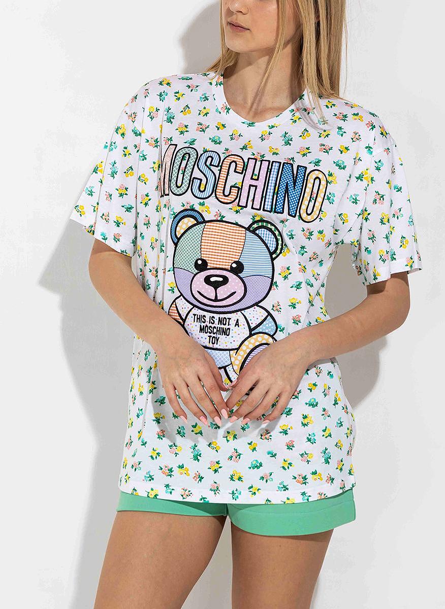 Тишърт с принт Moschino