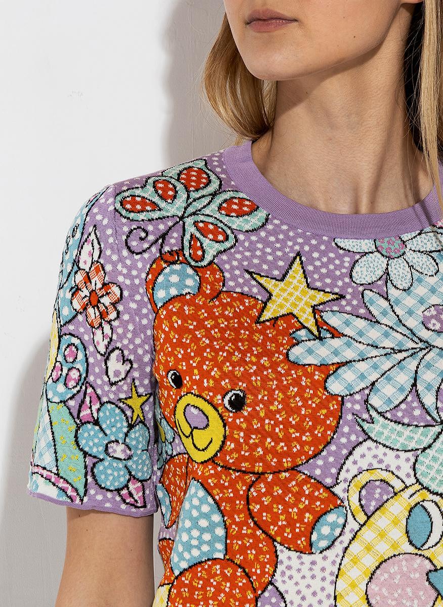 Пуловер с принт Moschino