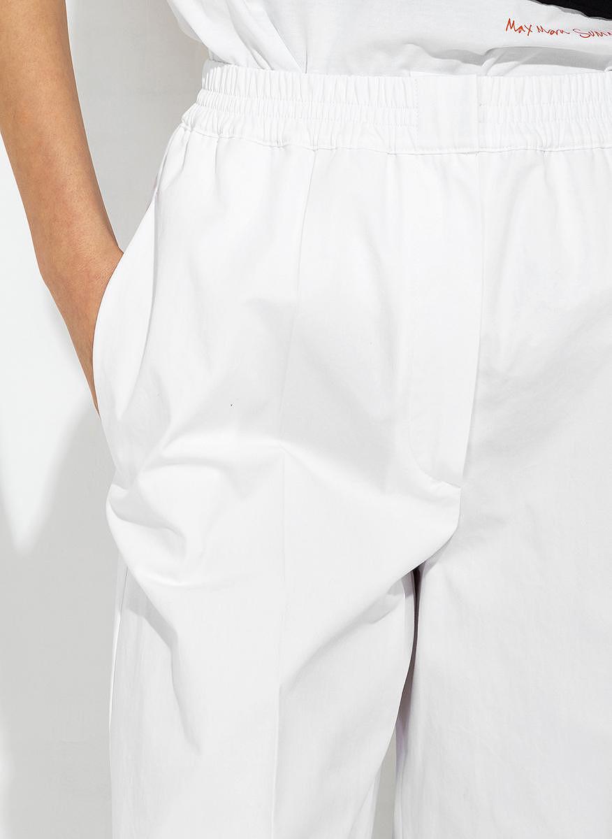 Широк панталон от памучен поплин Sportmax PETALI