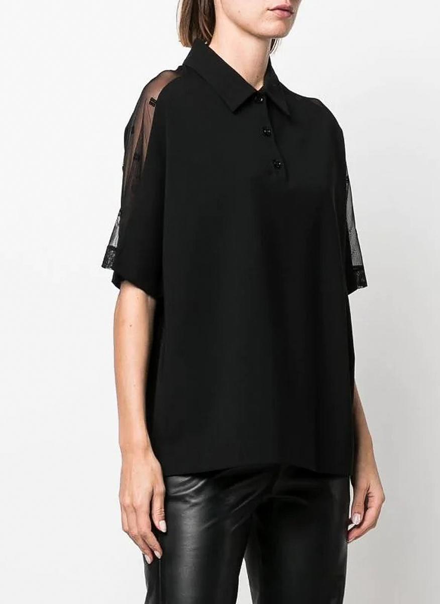 Полошърт с прозрачен детайл Givenchy