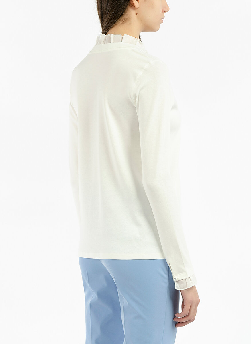 Блуза с V-образно деколте Marc Cain Collections