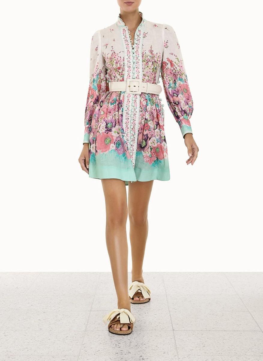 Рокля с флорален принт Zimmermann