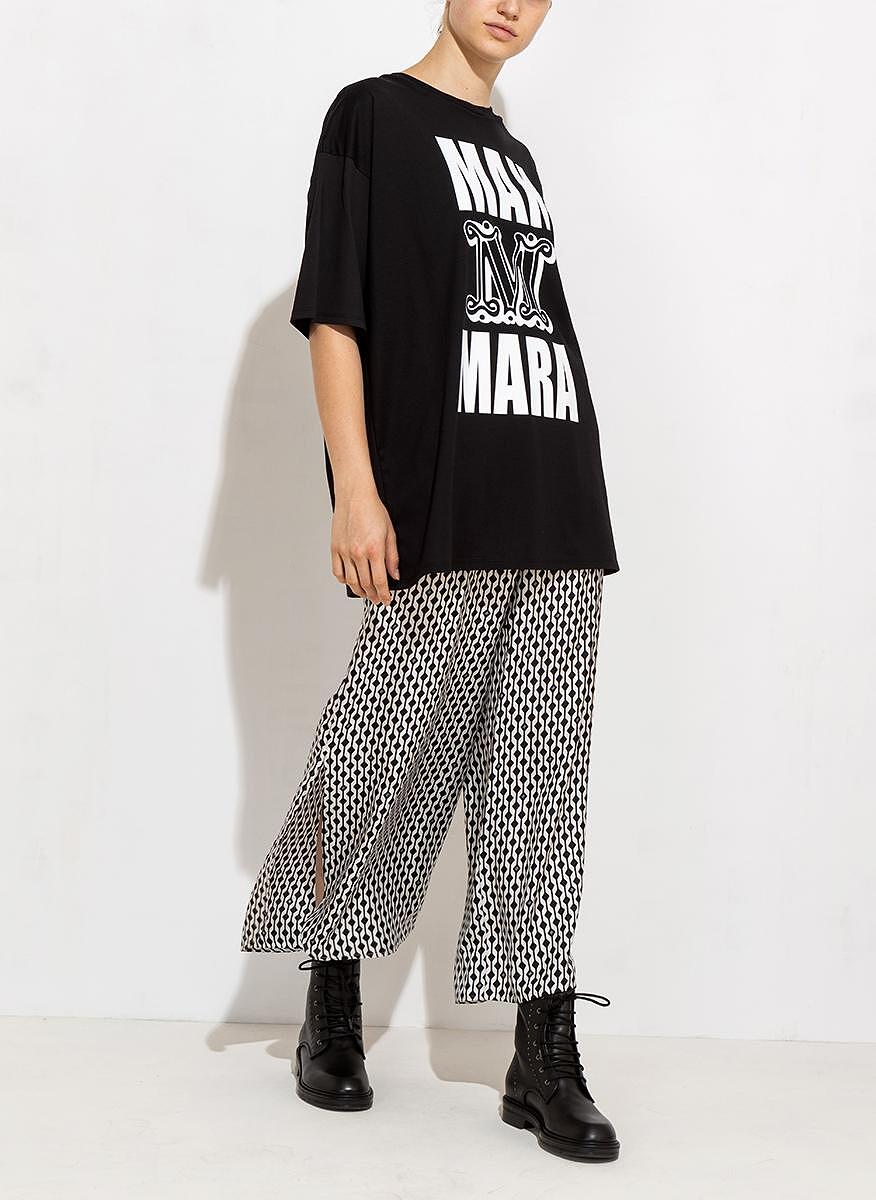 Тишърт с лого принт Max Mara Carlo