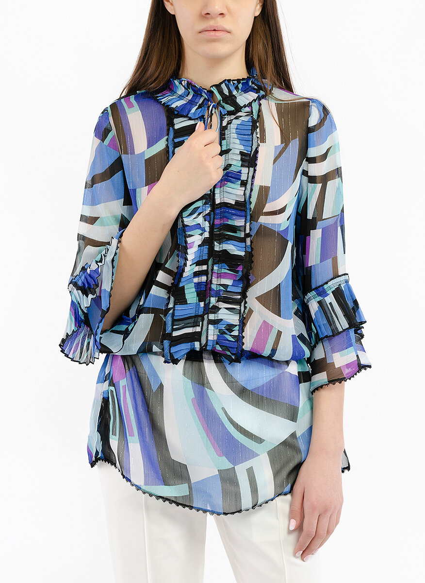 Геометрична блуза Marc Cain Collections