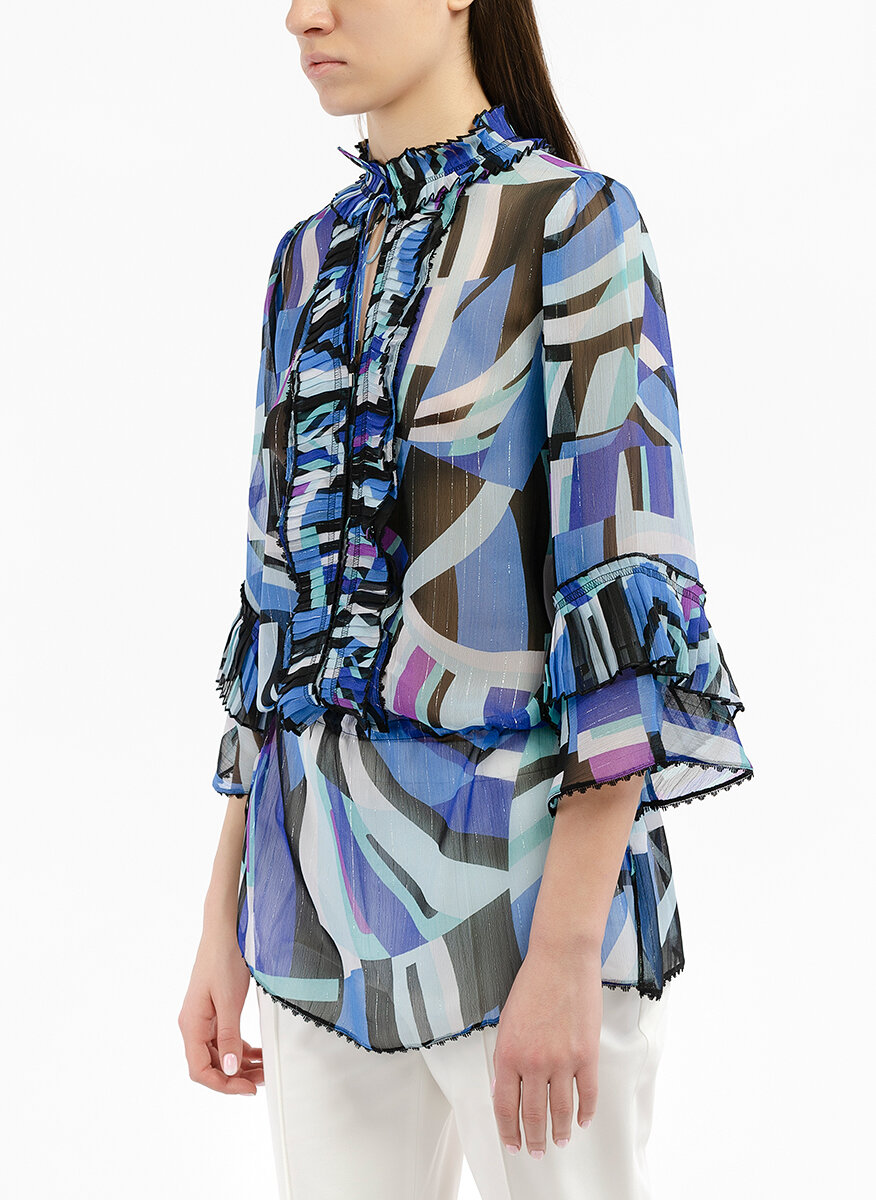 Геометрична блуза Marc Cain Collections